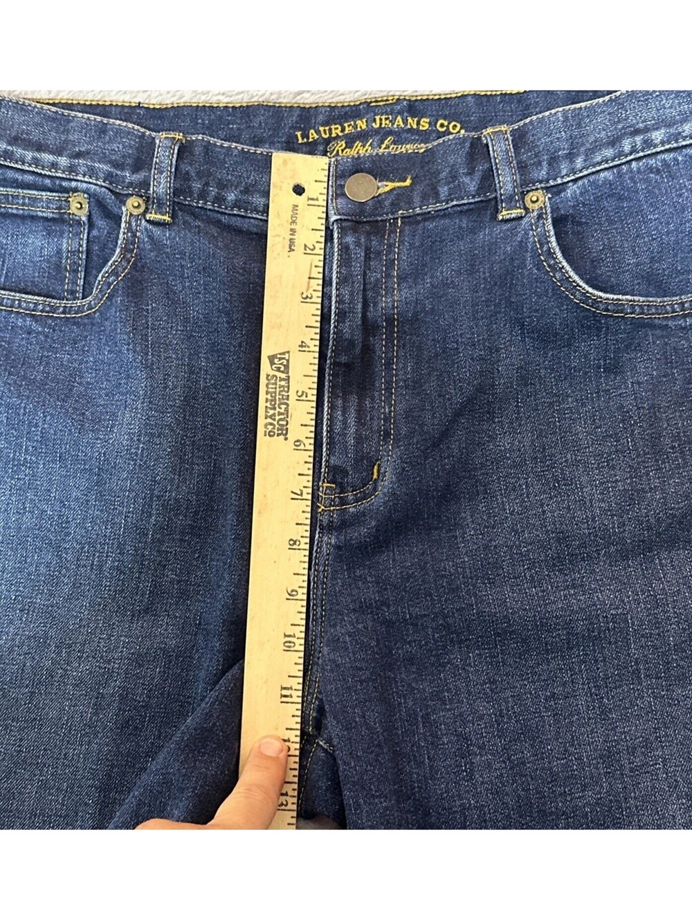 LRL Lauren Ralph Lauren Women's Shorts 14 Dark Pockets Excellent Condition - Picture 6 of 9